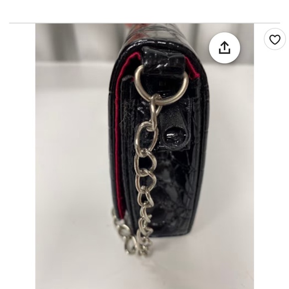 Designer Lise watier leather clutch - Picture 3 of 5